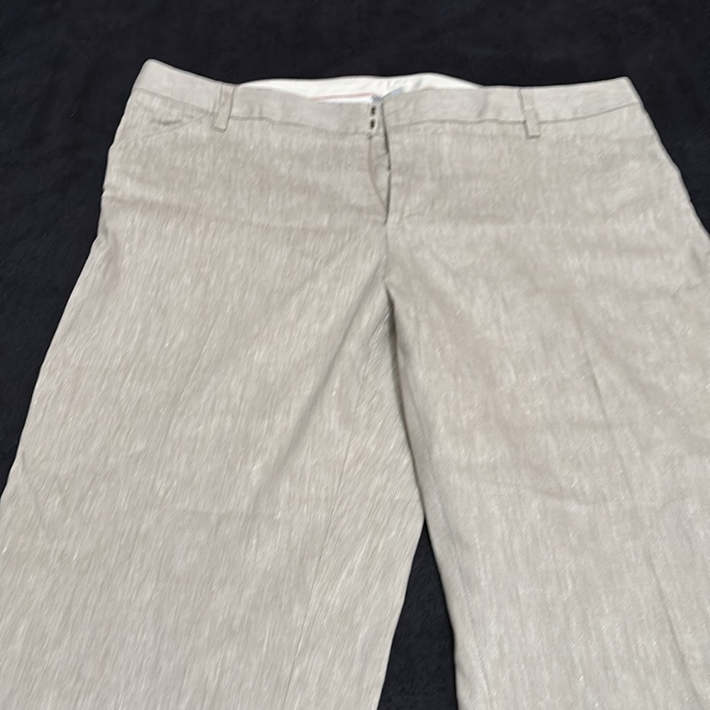 Gap beige white trouser pants